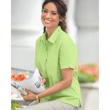 Blair Women's Foxcroft Non-iron Classic Fit Camp Shirt - Green - 8P - Petite