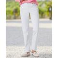 Blair Women's Dreamflex Color Comfort-Waist Jeans - White - 4PS - Petite Short
