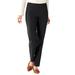 Blair Women's SlimSation® Tapered-Length Pants - Black - 16P - Petite