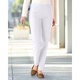 Blair Women's SlimSation® Tapered-Length Pants - White - 12P - Petite