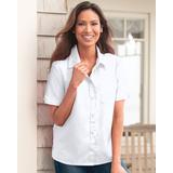 Blair Women's Foxcroft Non-iron Classic Fit Camp Shirt - White - 12P - Petite