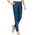 Blair Women's SlimSation® Tapered-Length Pants - Denim - 14 - Misses