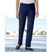 Blair Women's SlimSation® Straight-Leg Pants - Blue - 10PS - Petite Short