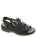 Propet Breezy Walker - Womens 7 Black Sandal Medium