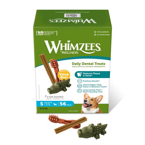 840g Mixbox Whimzees by Wellness Zahnpflegesnacks für kleine Hunde - 15% Rabatt!