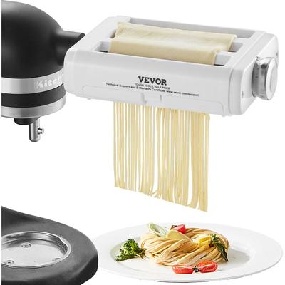 VEVOR 3 in 1 Manuelle Nudelmaschine Edelstahl, Edelstahl Frische Manuell Pasta Walze Maschine Image
