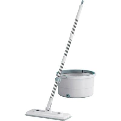 Selbstreinigender Mopp mit verstellbarem Stiel und Auswring-Eimer Image