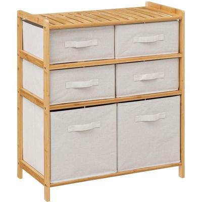 Regalmöbel mit 6 körben tidy box bambus - 5five Image