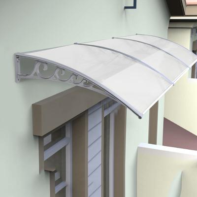 Skecten - Haustürvordach Türvordach Pultvordach Überdachung Vordach Aluminium 7 Größe[80X240cm] Image