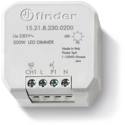 15.21.8.230.0200 Unterputz Dimmer Geeignet für Leuchtmittel: LED-Lampe Hellgrau - Finder