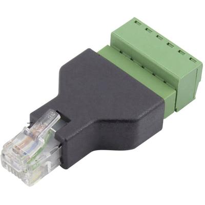 TRU COMPONENTS FL-30 RJ 12 Terminal Adapter FL-30 Stecker, gerade Polzahl Sensoren 6P6C 1 St.