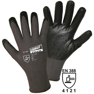 L+d Worky foam Nylon-Nitril 1157-M Nylon Arbeitshandschuh Größe (Handschuhe): 8, m en 388:2016 cat