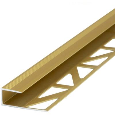 Abschlussprofil Vinyl, Laminat & Parkett, Übergangsprofil aus Aluminium eloxiert - Gold 100cm