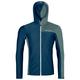 Ortovox - Fleece Light Grid Hooded Jacket - Fleecejacke Gr XXL blau