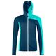 Ortovox - Women's Fleece Light Grid Hooded Jacket - Fleecejacke Gr XS blau