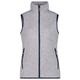 CMP - Women's Vest Jacquard Knitted - Fleeceweste Gr 46 grau