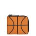 Basketball Leather Zip Around Wallet