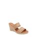 Nolita Raffia Espadrille Platform Wedge Slide Sandal