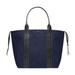 Leather And Cotton Cabas Tote