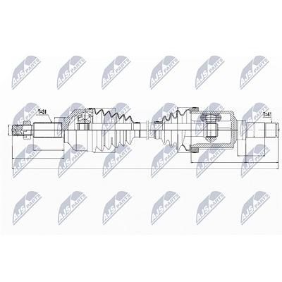Nty Antriebswelle [Hersteller-Nr. NPW-FR-073] für Ford Image