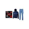 U-power - christmas workwear kit spock deep blu + jam denim Mis. xxl