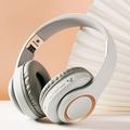 Wireless and Wired Dual-Purpose Bluetooth Headphones Over The Ear Foldable Wireless Bluetooth Headset Metal Telescopic New Large Earmuff Bluetooth Headset HiFi Stereo Sound