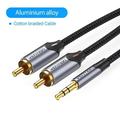 RCA Cable 3.5mm to 2RCA Splitter RCA Jack 3.5 Cable RCA Audio Cable for Smartphone Amplifier Home Theater AUX Cable RCA Cotton Braided Cable 10m