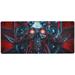 ALAZA Heavy Metal Skull 3D Modern Large Gaming Mouse Pad Big Mousepad Mice Keyboard Mat with Non-Slip Rubber Base for Computer Laptop Home & Office 31.5 X 11.8 inch