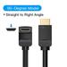 HDMI Cable 4K HDMI 2.0 Cable HDMI 90/270 Degree Angle Adapter for Apple TV PS4 Splitter Video Audio 90 Degree HDMI Cable 90 Degree Black 5m