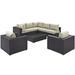 Modway 8 Piece Sectional Seating Group w/ Cushions in Brown | Outdoor Furniture | Wayfair 665924526472