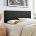 Modway Sparta Solid Wood Headboard Wood in Black | 22.6 H x 77.76 W x 1 D in | Wayfair MOD-7126-WAL-BLK