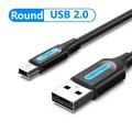 Mini USB Cable Fast Charging USB to Mini USB Data Cable for Digital Camera HDD MP3 MP4 Player DVR GPS Mini USB 2.0 Cable Round Cable 0.25m
