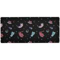 ALAZA Cute Cat Kitten Cartoon Space Galaxy Large Gaming Mouse Pad Big Mousepad Mice Keyboard Mat with Non-Slip Rubber Base for Computer Laptop Home & Office 31.5 X 15.7 inch