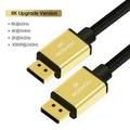 DP 1.4 Cables Displayport to DP to mini DP Support 8K 60Hz 4K 144Hz/120Hz 2K 165Hz 32.4Gbps HDR video cable DP to DP Up 2m (6.65 ft)