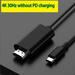 USB C to HDMI Cable 4K Type C HDMI Cable Adapter 4K 30Hz 60Hz with PD 60W Power Port USB C Cable to HDMI for Nintendo TV macbook 4K 30Hz without PD 1.8m