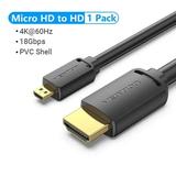 Micro HDMI to HDMI Cable 4K Mini HDMI Male to Male Cord for GoPro Sony Camera Callphone Tablet Projector HDTV Mini HDMI 60Hz Micro HD to HD 3m