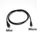 1080p 3D Mini HDMI-compatible to Micro HDMI-compatible Cable For GoPro Sony Projector s Public to Public 0.3M 1M 1.8M Cable black 0.3 m