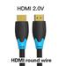 High Speed V2.0 HDMI Cable 4K*2K Male to Male 3D 1080P HD for Monitor Computer TV PS3/4 Projector HDTV 0.5m 1.5m 2m 10m Black circle 1.5m