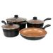 Gibson Home Armada 7 - Piece Carbon Steel Cookware Set Carbon Steel in Black/Gray | 10 W in | Wayfair 950120148M