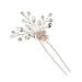 Headpiece Wedding Jewelry Flower Leaf Hair Comb Bridal Hairpin Rhinestone Hair Comb Pearl Tiara Bridal Crystal Hair Ornaments Bridal Hair Accessories 9