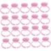 100pcs Love Tattoo Cup Adhesive Pigment Holders Eyelash Pallet Fanning Ring Holder Makeup Organizer Tray Disposable Serving Trays Lash Extension Tools Makeup Tools Glue Containers