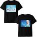 2PCS Disney Frozen Elsa Anna Adults and Toddlers Pack of 2 Cool Casual T-Shirt Birthday Christmas Gift for Boys and Girls