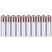 10pcs Essential Oil Roller Bottles 2ml Empty Refillable Glass Roll- on Bottles Travel Rollerball Container Dispenser for Cosmetics Lotion Lip Oils