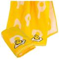 Roffatide Anime Cartoon 3 Towels Set Gudetama Bath Towels Hand Towels Hair Towels Highly Absorbent Towels for Bathroom Gym Hotel Spa Lighter Weight Quicker Dry Super Absorbent Yellow 74*35cm