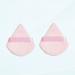 2 pcs Reusable Triangle Powder Puff for Pressed & Loose Powder Make Up Puff Velvet Face Powder Puff Make Up Dry-Wet Powder Puff Foundation Tool Pink Perfection Powder Puff (Light Pink)