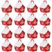 Xmas Gift Boxes Chic Cases Santa Candy Ornaments Gifts House Goodie Holder Baby European Style Bag 25 Pcs Red