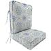 Canora Grey 22" x 45" Outdoor Deep Seat Chair Cushion Set w/ Ties & Welt Polyester | Wayfair 337DC0EFB14F42F89F5849BB740D987A