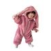 Cute Halloween Baby Outfit Bunny Ears Hooded Jumpsuit with Long Sleeves