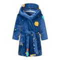 Baby Deals!Toddler Girl Clothes Clearance YANHAIGONG Hooded Bathrobes for Boys Kids Girls Soft Plush Hooded Flannel Pajamas Sleepwear Cartoon Print Boys Spa Robe Boys Hooded Robes with Pockets