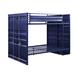 Mason & Marbles Rouillard Full Metal Bunk Bed by Benjara Metal in Blue/Black | 65 H x 56 W x 78 D in | Wayfair 96E056F272974D1BAC4004B8536CE663